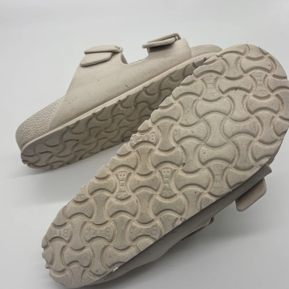 Birkenstock Arizona EVA Sandals Beige White Waterproof Slides EU 37 US 6-6.5
